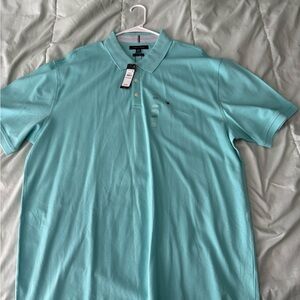 Tommy Hilfiger Men's Aqua Polo Shirt